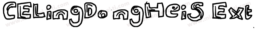 CELingDongHeiS Extra字体转换